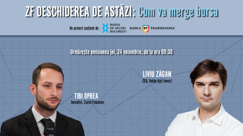 Liviu Zăgan, invitat în cadrul emisunii ZF Deschiderea de Astăzi